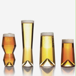 Sempli Beer Glasses Monti Taste Set Of Four Glasses Handmade Pils IPA Pint Birra